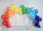 Rainbow Gold Stars by E Newton - Lilly Bear Studio Props, balloon rainbow, colourful rainbow, colours of the rainbow, over the rainbow, primary balloon garland, primary colours, rainbow, rainbow balloon, rainbow balloons, rainbow garland, rainbows, somewhere over the rainbow