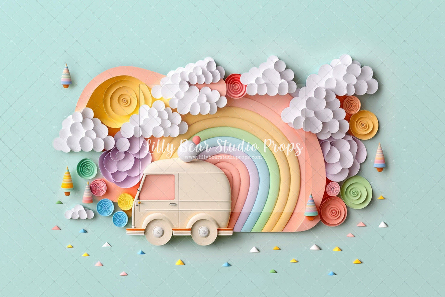 Rainbow Ice Cream Truck - Sweep Option