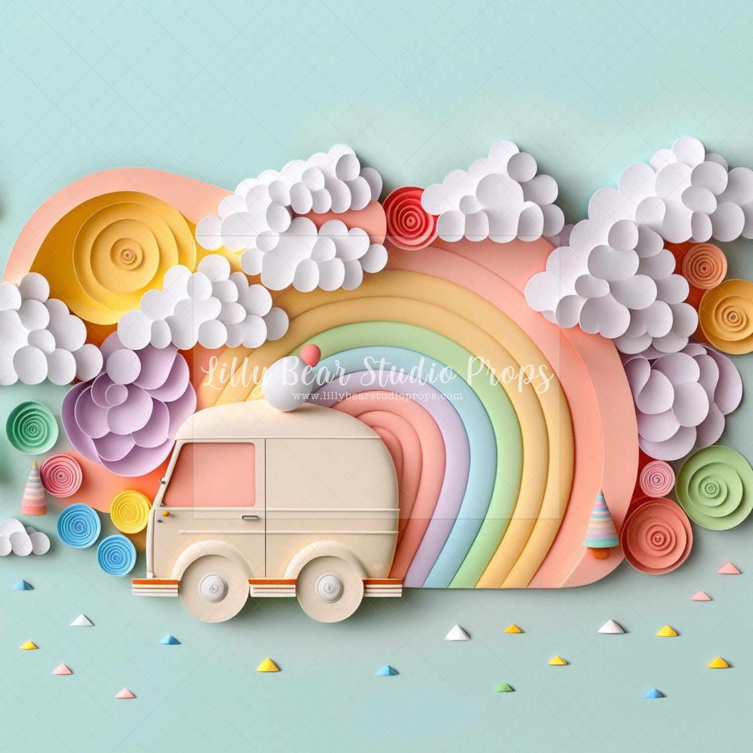 Rainbow Ice Cream Truck - Sweep Option