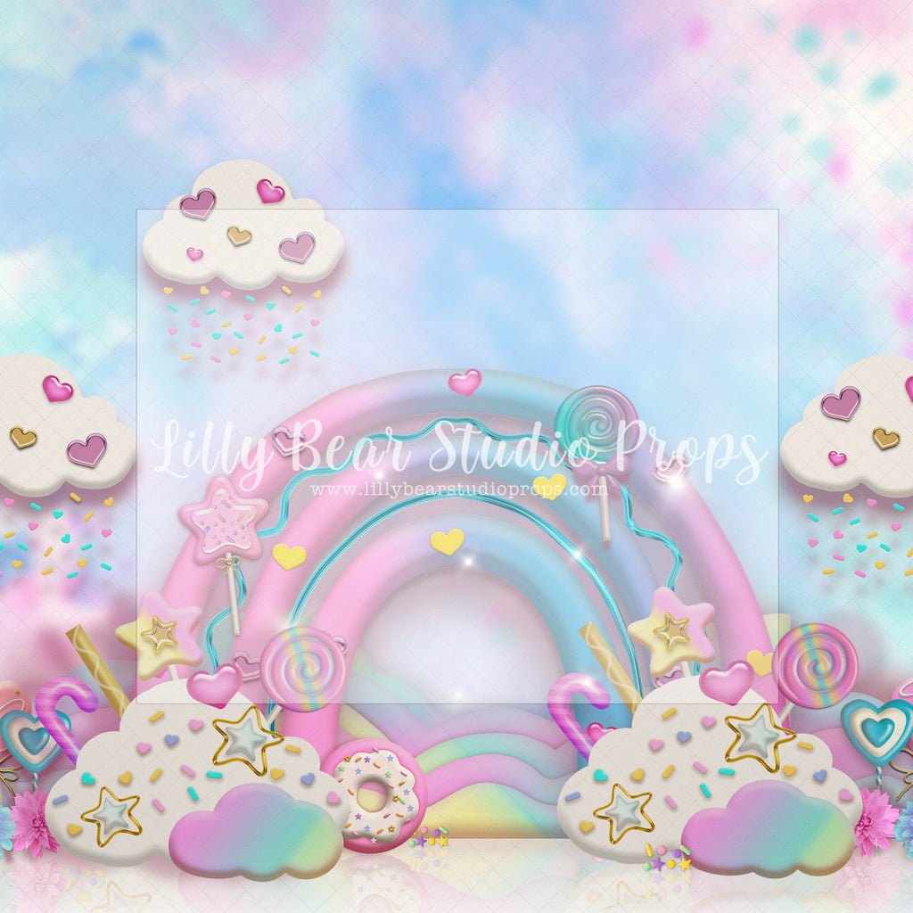 Rainbow Sweets Pastel - Lilly Bear Studio Props, candy, candy cane, candy hearts, candy sweets, candy treats, candyland, Fabric, FABRICS, rainbow candy