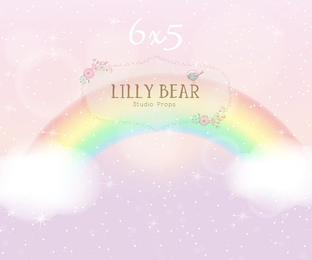 Rainbows & Glitter by Lilly Bear Studio Props sold by Lilly Bear Studio Props, clouds - colours - FABRICS - pastel - pi
