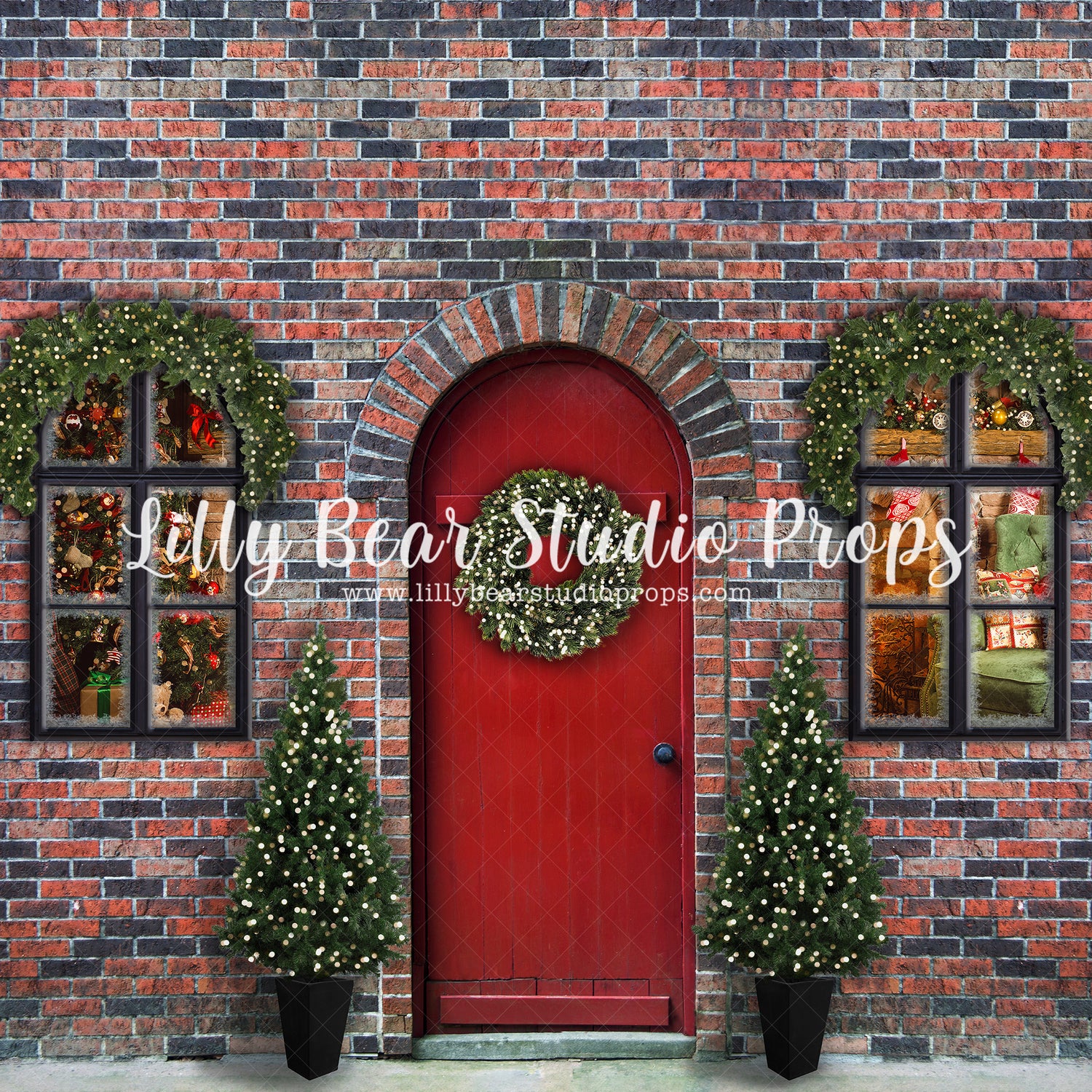 Red Door Christmas by Lilly Bear Studio Props sold by Lilly Bear Studio Props, christmas - holiday