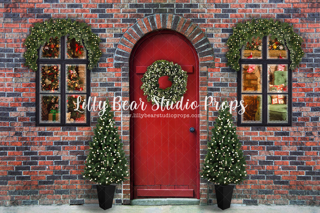 Red Door Christmas by Lilly Bear Studio Props sold by Lilly Bear Studio Props, christmas - holiday