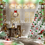 Red Green Christmas Porch - Lilly Bear Studio Props, animals, autumn forest, dark forest, enchanted forest, Fabric, FABRICS, fall forest, forest, forest animals, forest entry, forest floor, forest friends, forest painting, fox, green forest, into the wild, lanterns, little wild one, misty forest, moon, moonlight, moonlight forest, night forest, nighttime, owl, pine forest, pine tree, pine tree forest, pine trees, raccoon, where the wild things are, wild, wild animal, wild one, wild things, woodland forest