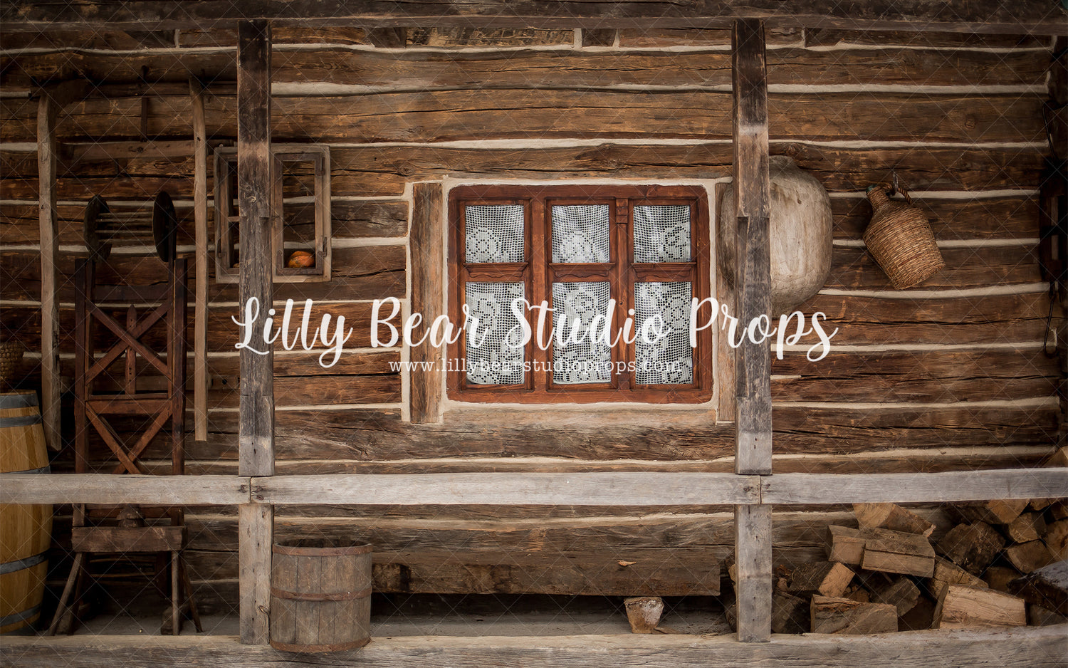Reindeer Lodge by Lilly Bear Studio Props sold by Lilly Bear Studio Props, christmas - holiday