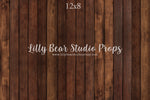 Reuben Vertical Wood Planks Floor by Lilly Bear Studio Props sold by Lilly Bear Studio Props, dark - dark wood - dark w