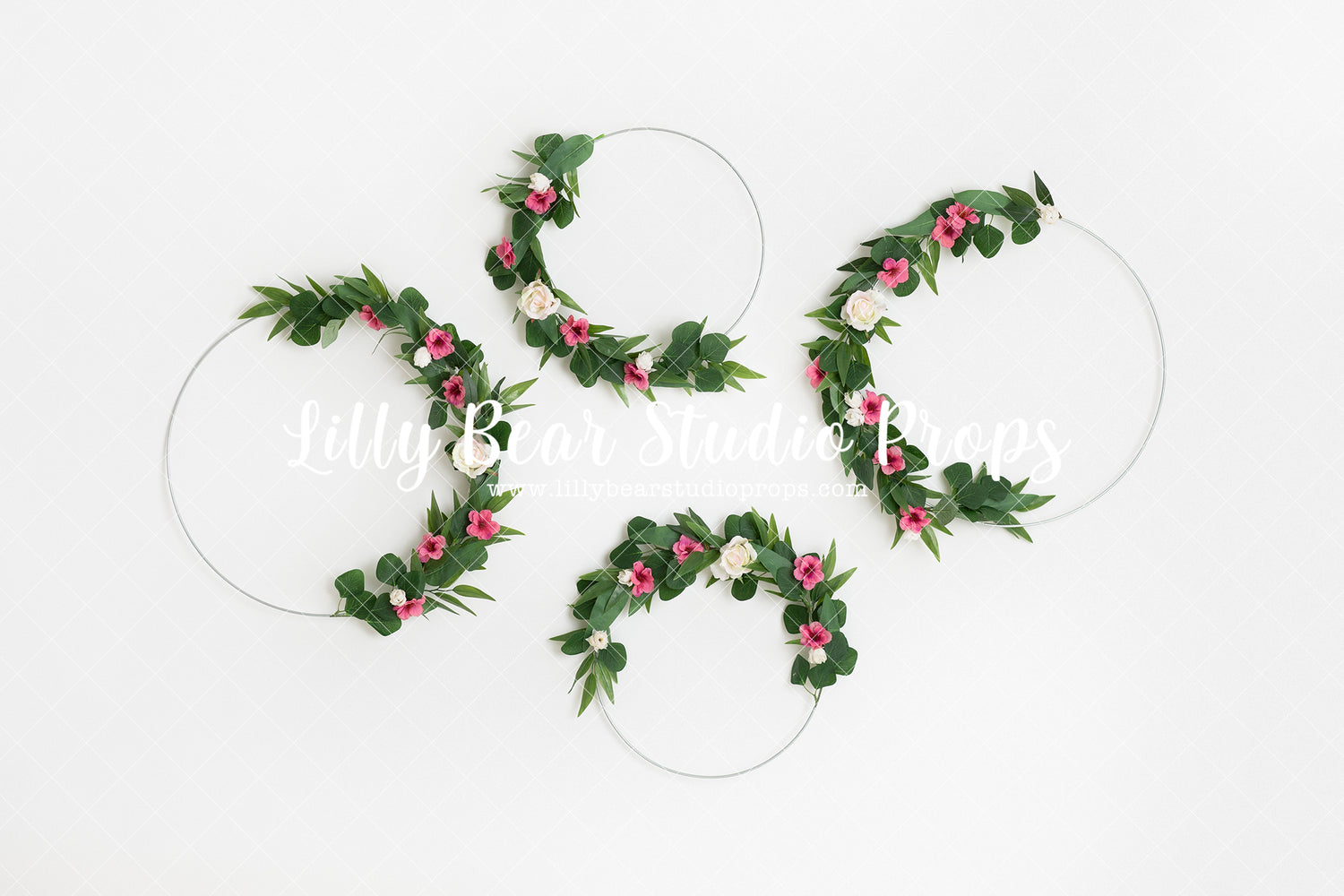 Rings Of Flowers by Anything Goes Photography sold by Lilly Bear Studio Props, blue - blue floral - blue flower - blue