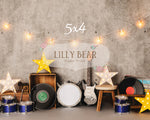 I Love Rock & Roll by Meagan Paige Photography sold by Lilly Bear Studio Props, FABRICS - music - musician - rock and r