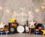 I Love Rock & Roll by Meagan Paige Photography sold by Lilly Bear Studio Props, FABRICS - music - musician - rock and r