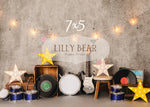 I Love Rock & Roll by Meagan Paige Photography sold by Lilly Bear Studio Props, FABRICS - music - musician - rock and r