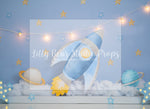 Rocket Ship Boy - Lilly Bear Studio Props, astro, astronaut, austronaut, boys, galaxy, galaxy space, girl space, hand painted, night sky, outerspace, planet, planetarium, planets, pluto, saturn, sky, space, space and stars, spacecraft, spaceship, star, stardust, stars, universe, white spaceship