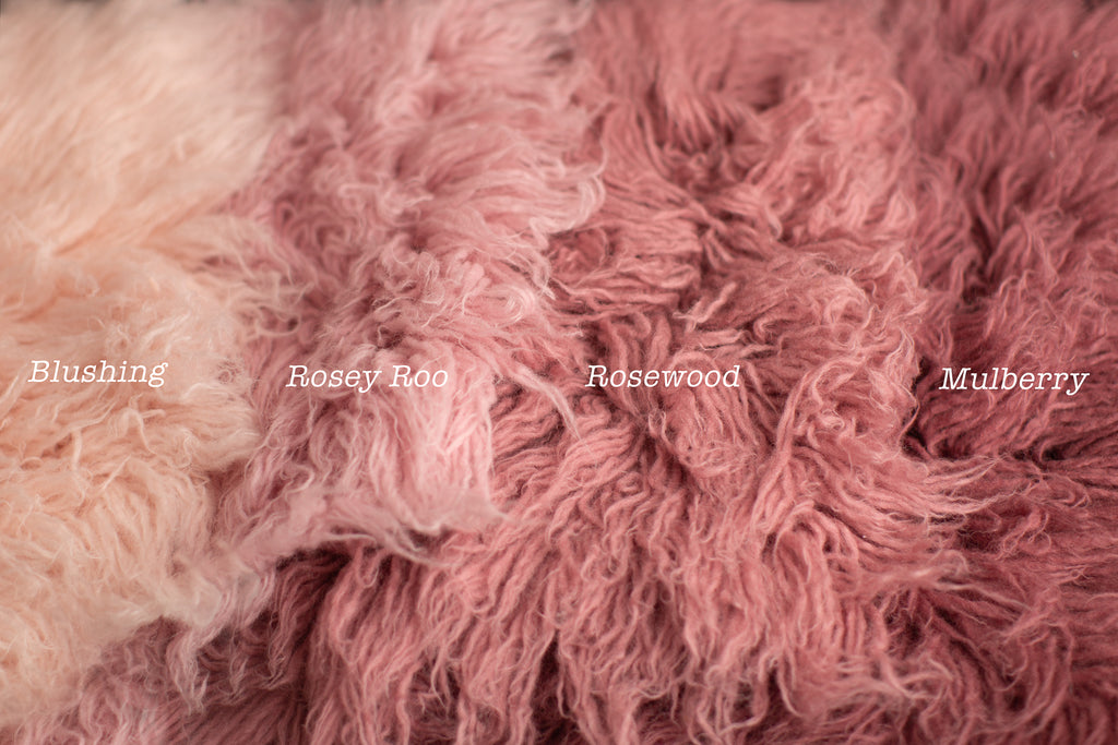 ROSEWOOD Premium Wool Flokati by Lilly Bear Studio Props sold by Lilly Bear Studio Props, Canadian Flokati - Flokati