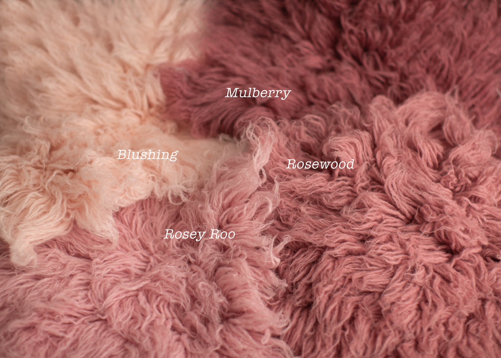 ROSEY ROO Premium Wool Flokati (PRE-ORDER) by Lilly Bear Studio Props sold by Lilly Bear Studio Props, Canadian Flokati
