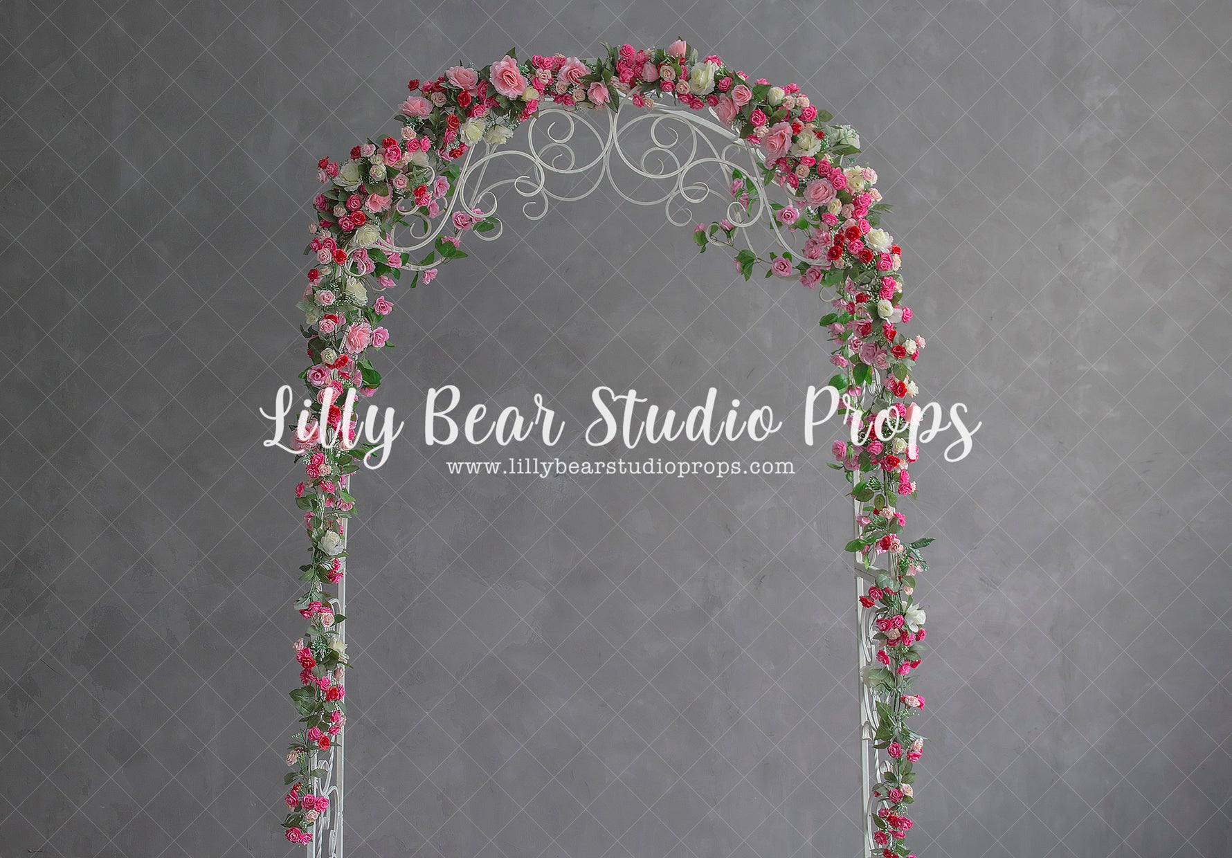 Rosey Arch by Lilly Bear Studio Props sold by Lilly Bear Studio Props, blue floral - blue flower - blue flowers - brigh
