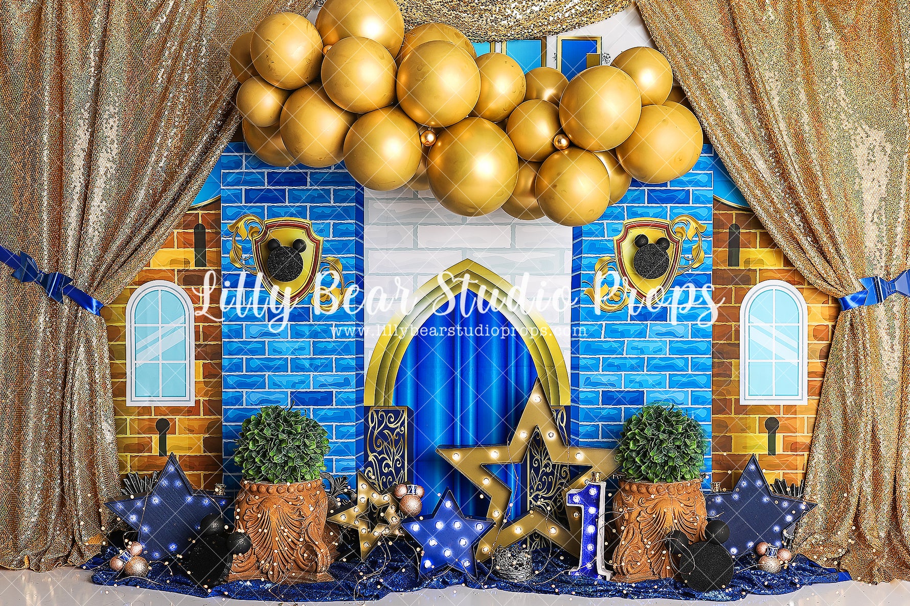 Royal Mouse by Brittany Ebany & Co. sold by Lilly Bear Studio Props, aloha - balloon - balloon arch - balloon garland
