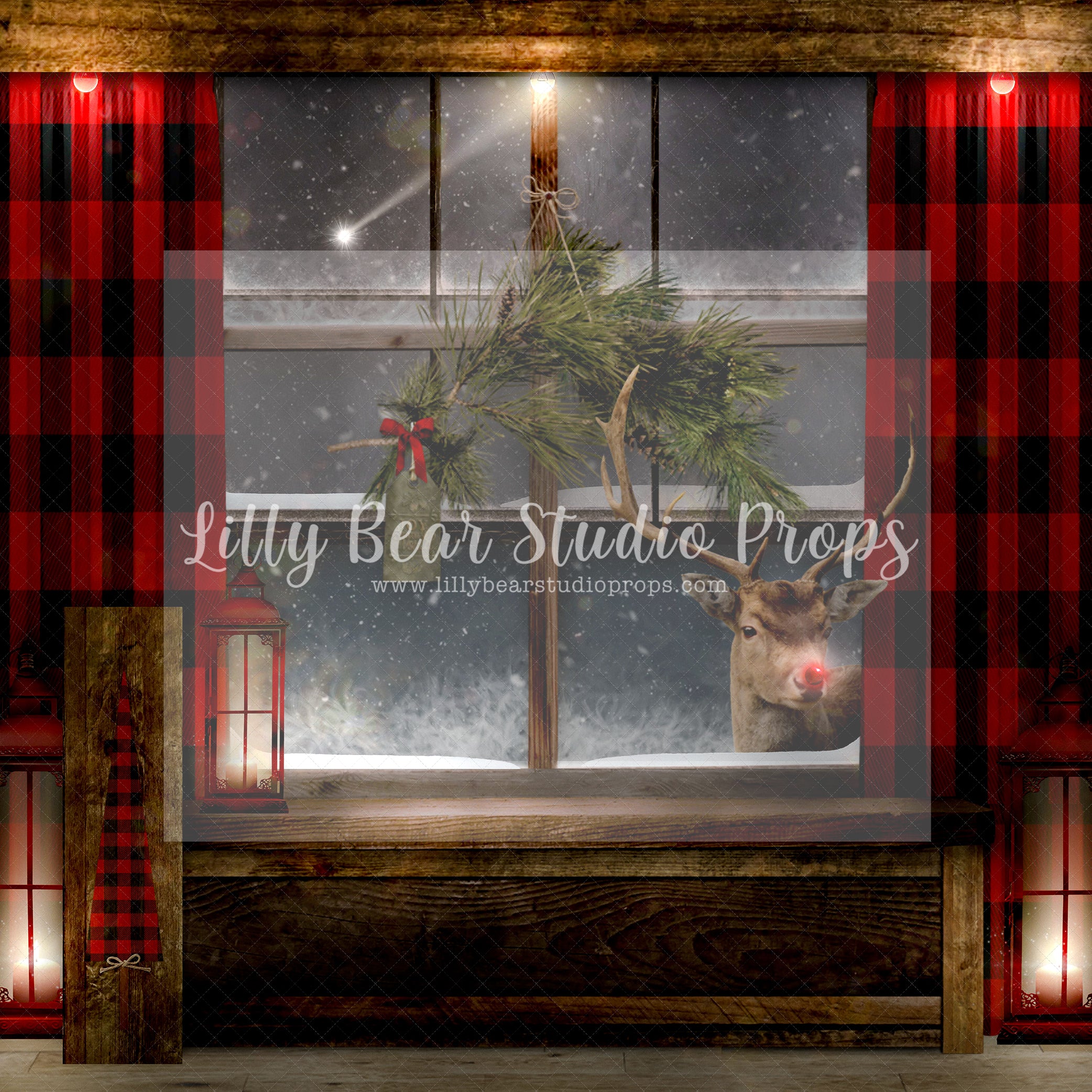 Rudolphs Window – Lilly Bear Studio Props