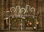 Rustic Ivy Lace Fence - Lilly Bear Studio Props, baking, banner, barn, barndoors, blue floral, blue wood, bunny, bunny one, Bunting Banner, bush, bushes, carrot, carrot banner, carrots, easter, easter backdrop, easter baking, easter basket, easter bunny, easter egg, easter eggs, exposed brick, FABRICS, fence, floral, florals, flower box, girls, happy easter, lavendar, lavender, lavender floral, pink bunny, rabbit, shed, some bunnies one, some bunny is one, some bunny's one, spring, springtime