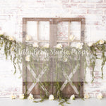 Rustic Spanish Moss Roses - Lilly Bear Studio Props, blush roses, blushing, doors, FABRICS, floral, floral boho, floral doors, flower garden, girl, pastel pink flowers, pink flowers, pink rose, pink roses, rose, roses, rustic doors, spring doors, white roses
