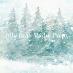 Snowy Forest - Lilly Bear Studio Props, animals, autumn forest, dark forest, enchanted forest, Fabric, FABRICS, fall forest, forest, forest animals, forest entry, forest floor, forest friends, forest painting, fox, green forest, into the wild, lanterns, little wild one, misty forest, moon, moonlight, moonlight forest, night forest, nighttime, owl, pine forest, pine tree, pine tree forest, pine trees, raccoon, where the wild things are, wild, wild animal, wild one, wild things, woodland forest
