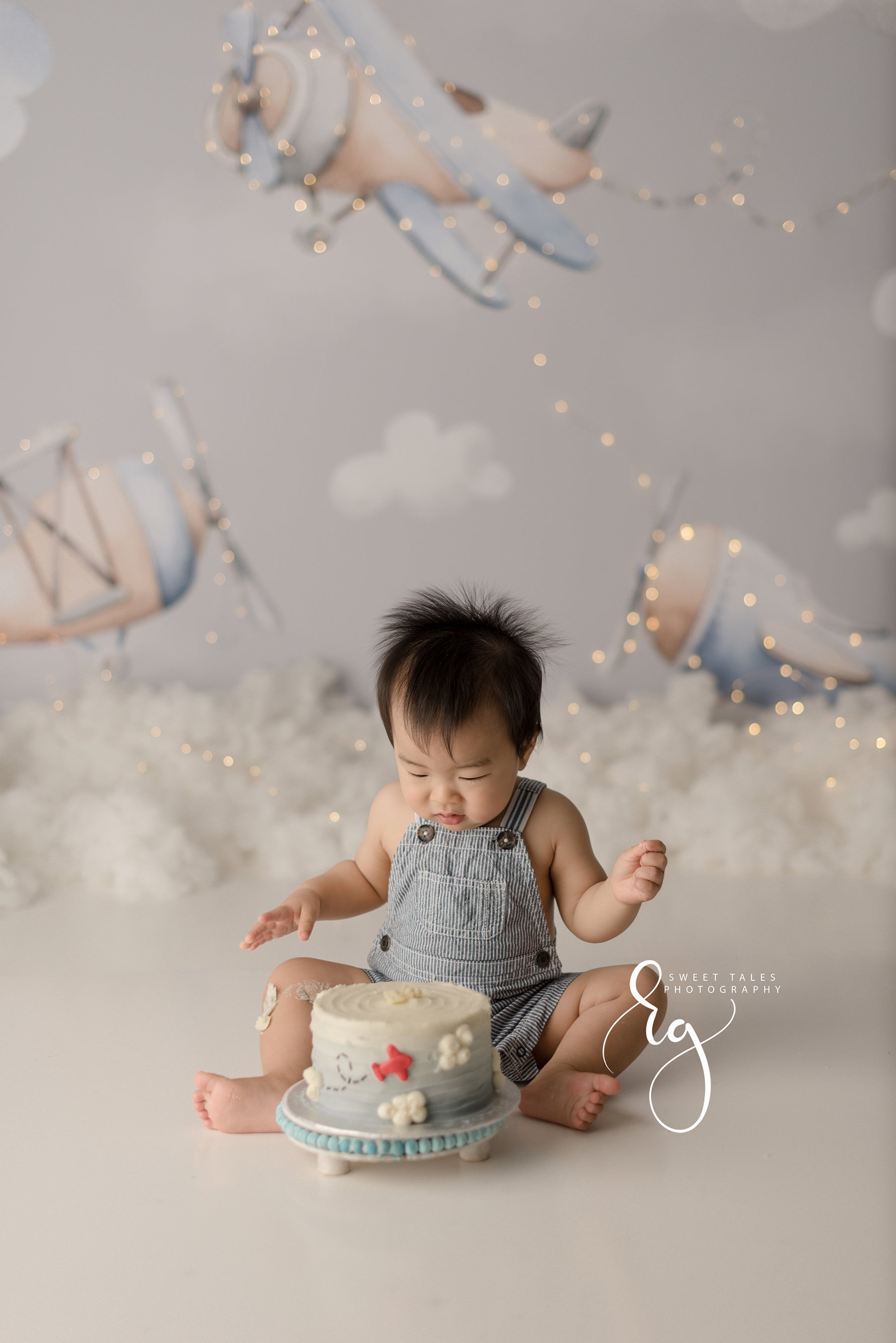 Vintage Airplanes - Lilly Bear Studio Props, air plane, airplane, airplane one, airplanes, clouds, cute, flying, fox, hot air balloon, hot air balloons, hot airballoon, vintage