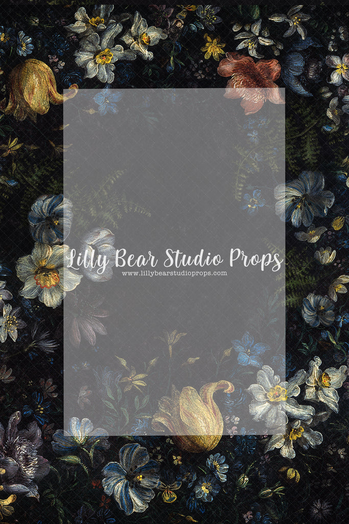 Sabina Floral - Lilly Bear Studio Props, fine art, floral, girls, hand painted
