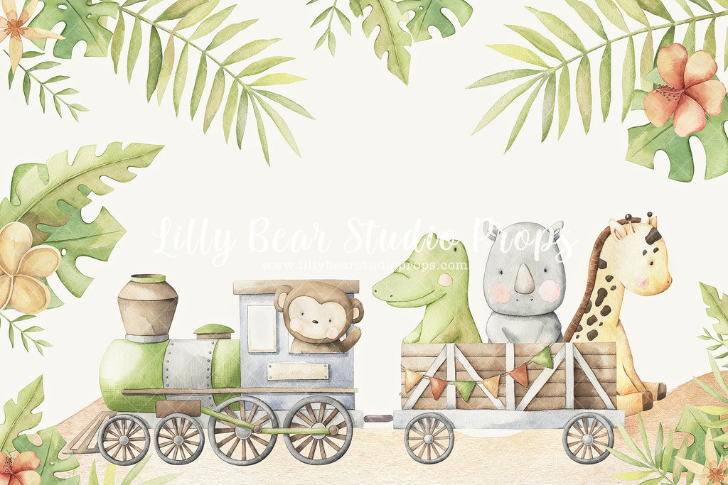 Safari Train - Lilly Bear Studio Props, jungle, jungle safari party, safari