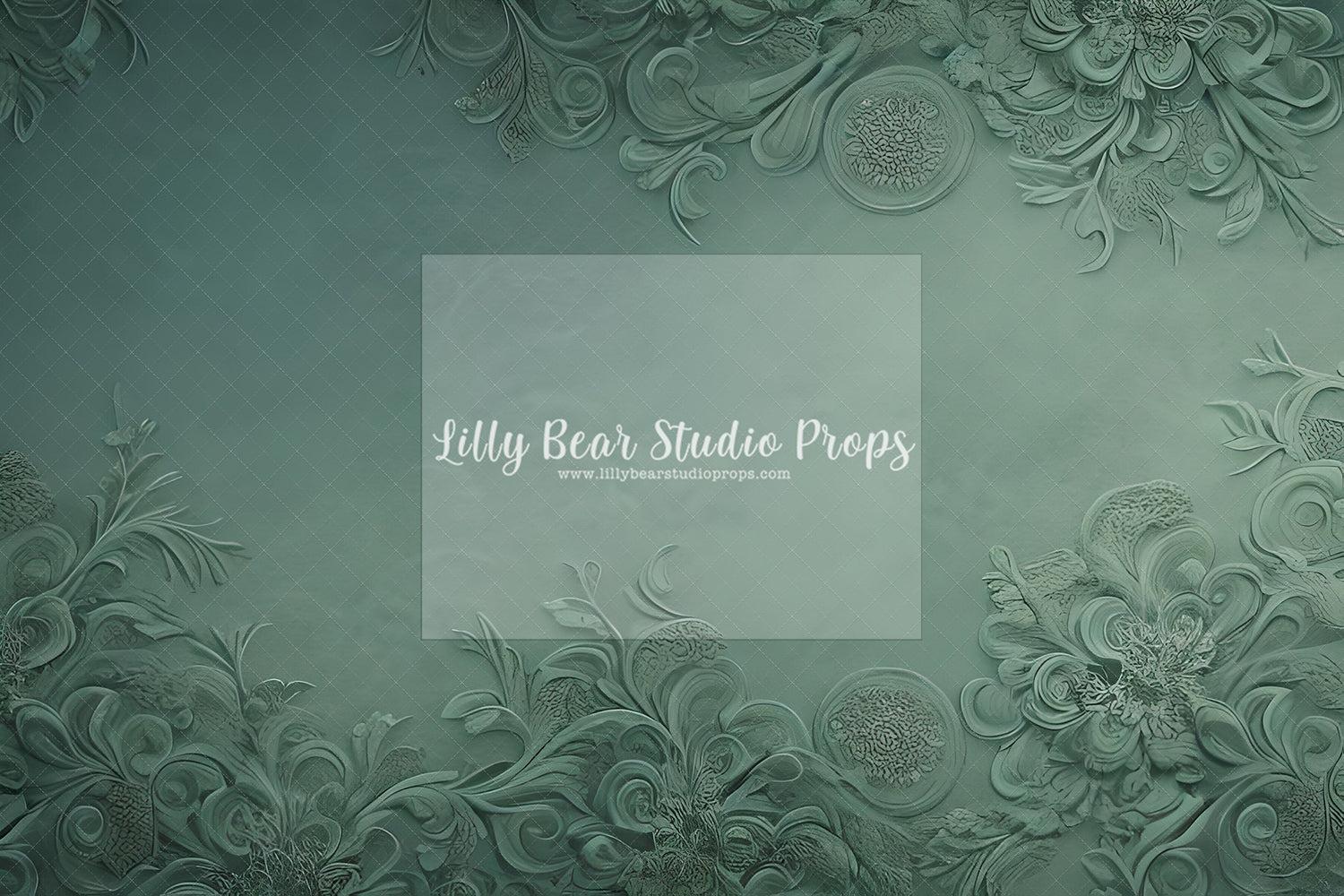 Sage Floral Swirl Texture