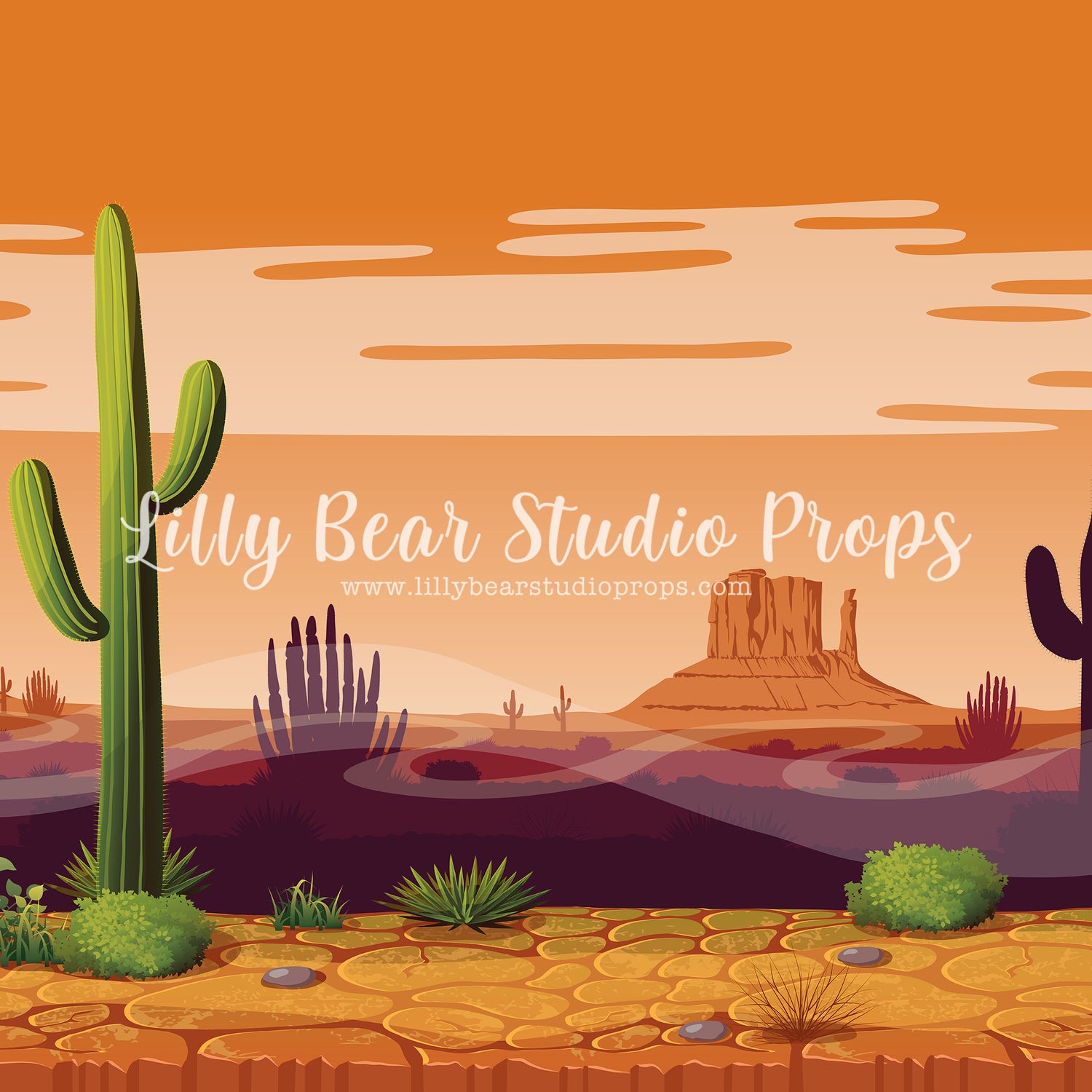 Sahara by Lilly Bear Studio Props sold by Lilly Bear Studio Props, boys - catus - desert - desert cactus - FABRICS - gi