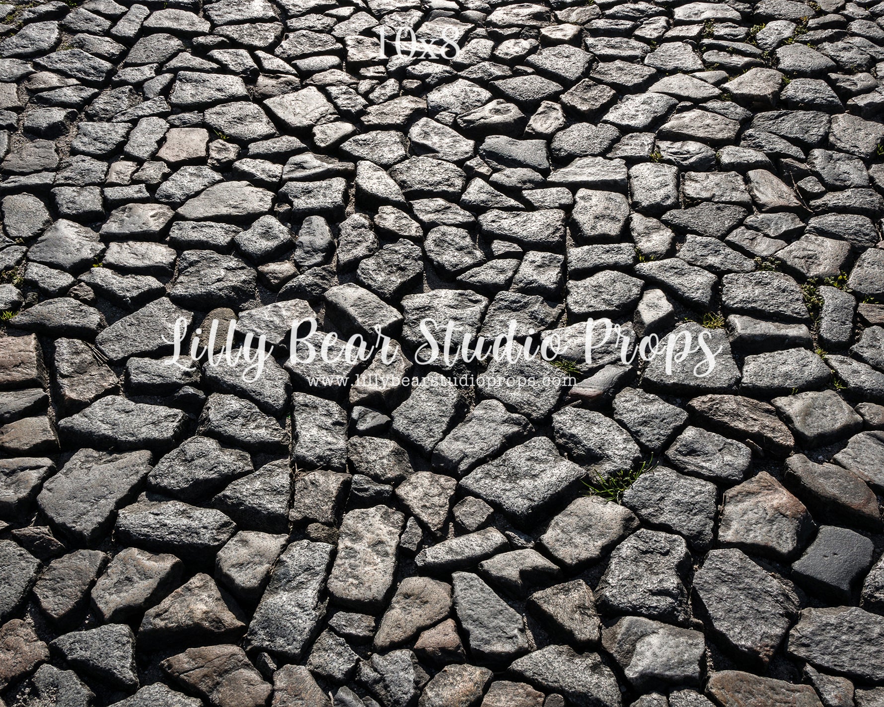 Salt & Pepper Cobblestone Floor by Lilly Bear Studio Props sold by Lilly Bear Studio Props, christmas - cobblestone - c