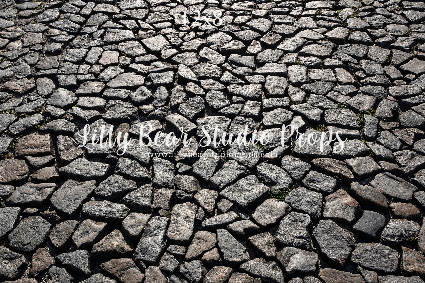 Salt & Pepper Cobblestone Floor by Lilly Bear Studio Props sold by Lilly Bear Studio Props, christmas - cobblestone - c