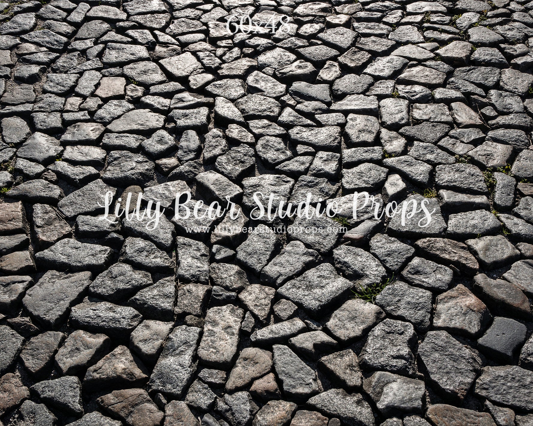 Salt & Pepper Cobblestone Floor by Lilly Bear Studio Props sold by Lilly Bear Studio Props, christmas - cobblestone - c