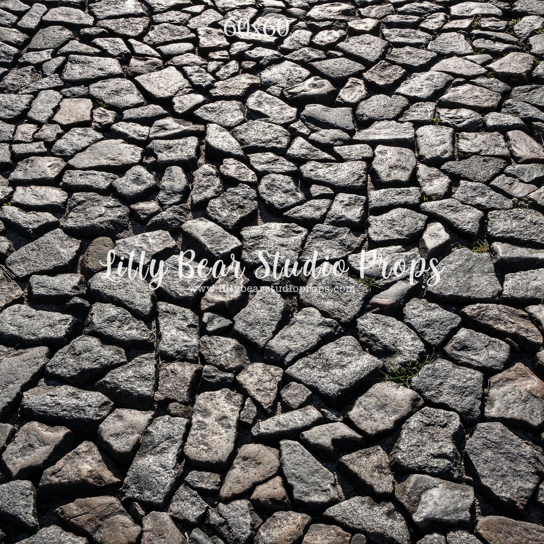 Salt & Pepper Cobblestone Floor by Lilly Bear Studio Props sold by Lilly Bear Studio Props, christmas - cobblestone - c
