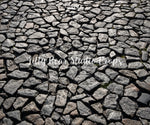 Salt & Pepper Cobblestone Floor by Lilly Bear Studio Props sold by Lilly Bear Studio Props, christmas - cobblestone - c