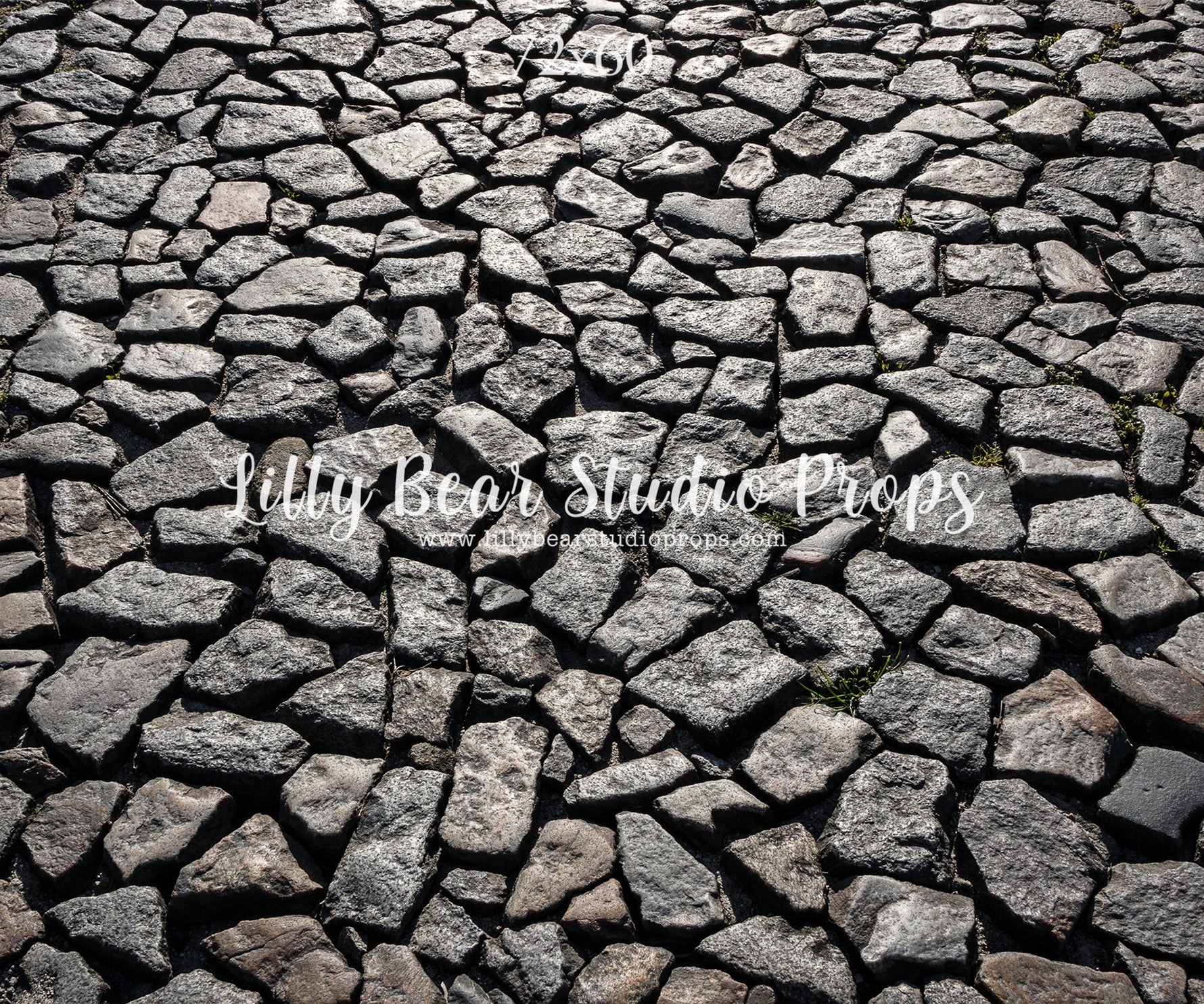 Salt & Pepper Cobblestone Floor by Lilly Bear Studio Props sold by Lilly Bear Studio Props, christmas - cobblestone - c