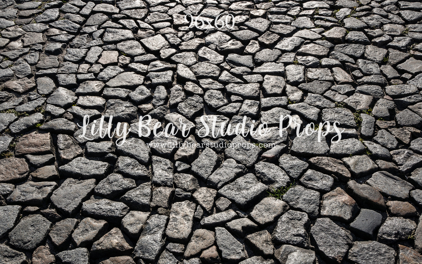 Salt & Pepper Cobblestone Floor by Lilly Bear Studio Props sold by Lilly Bear Studio Props, christmas - cobblestone - c