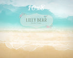 Sandy Beach by Lilly Bear Studio Props sold by Lilly Bear Studio Props, beach - clouds - FABRICS - island - sand - wate