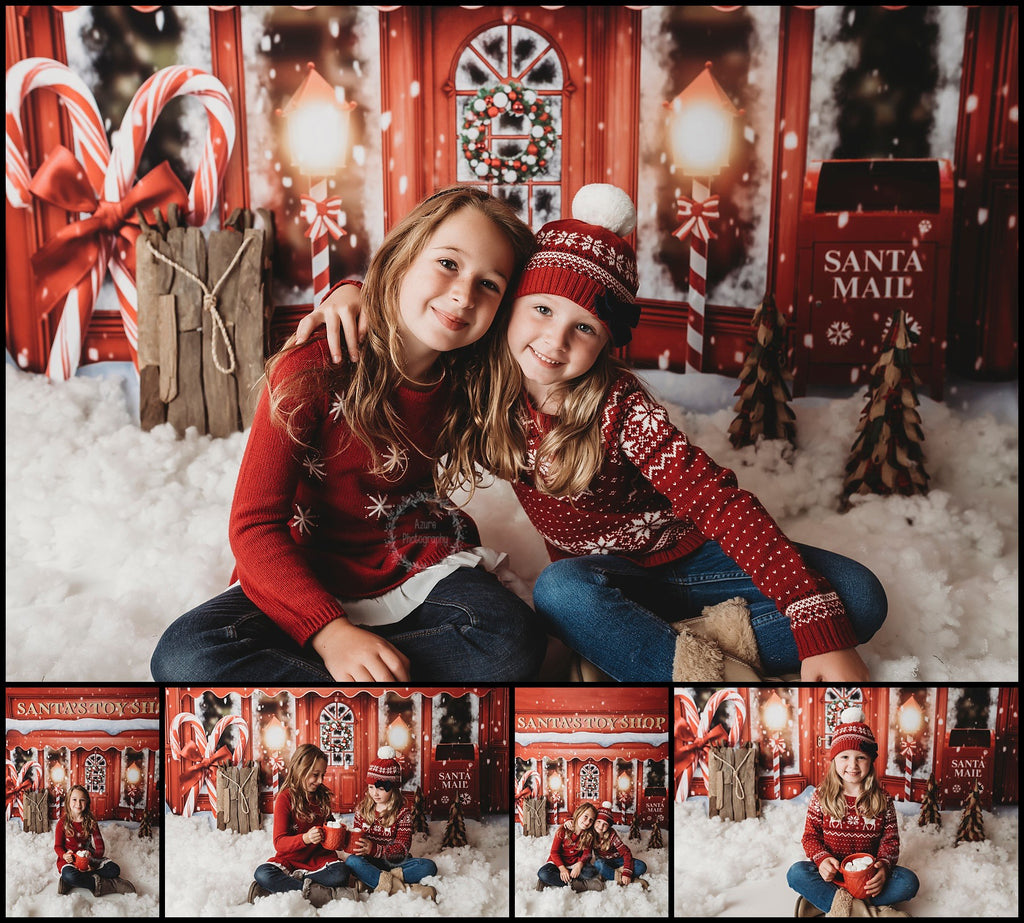 Santa's Toy Shop by Jessica Ruth Photography sold by Lilly Bear Studio Props, candy cane - christmas - christmas gifts