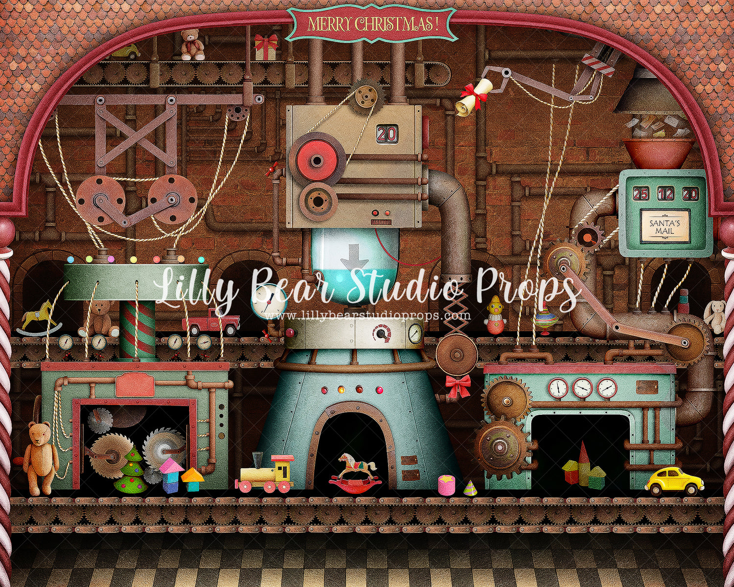 Santa's Workshop by Lilly Bear Studio Props sold by Lilly Bear Studio Props, christmas - holiday