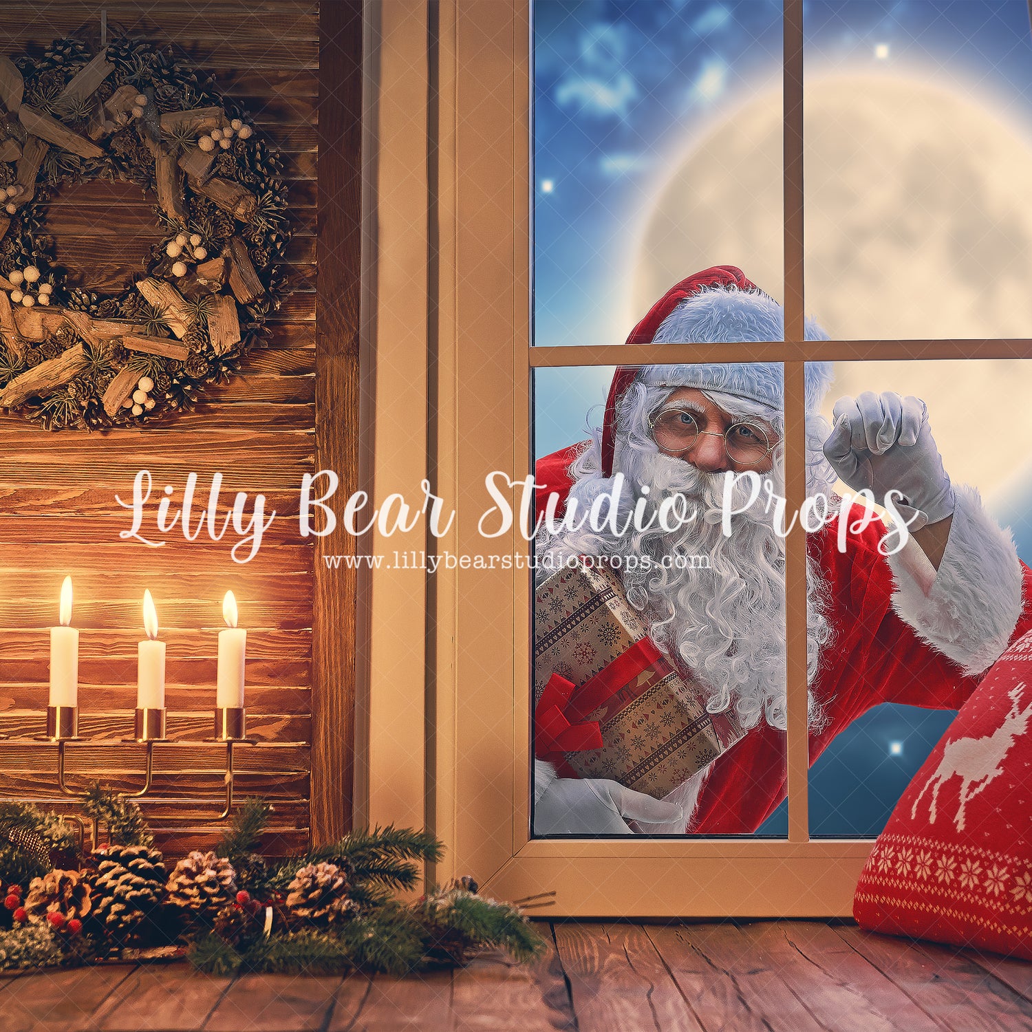 Santa's Knocking by Lilly Bear Studio Props sold by Lilly Bear Studio Props, christmas - holiday