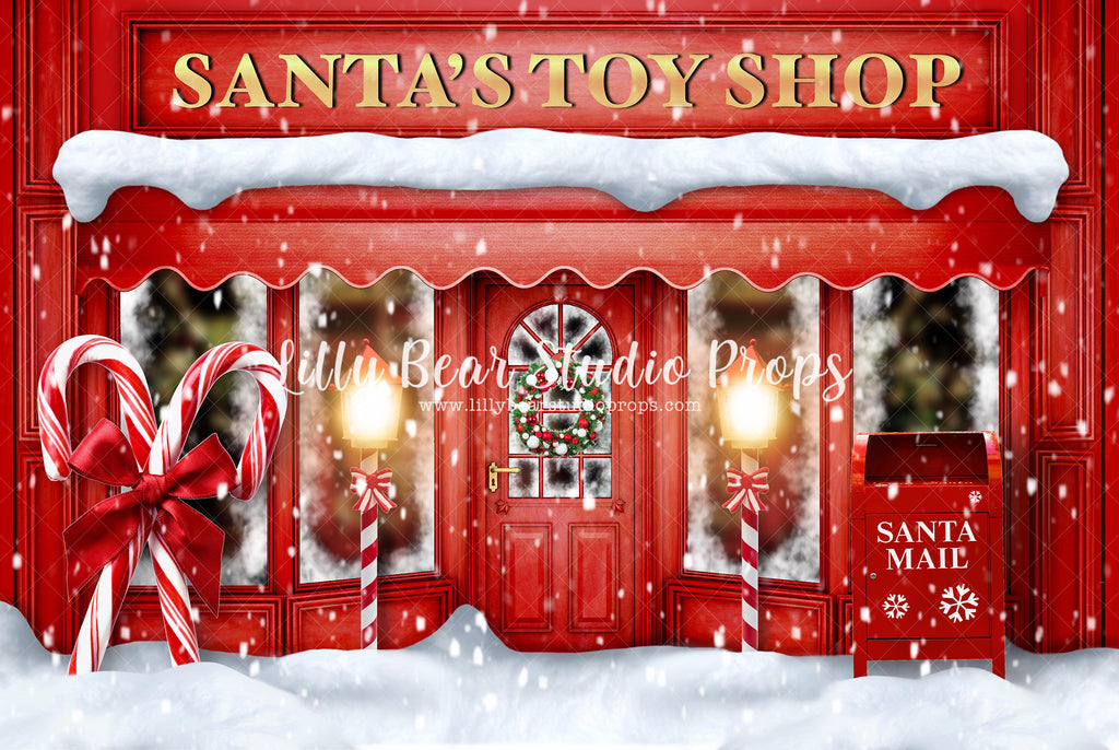 Santa's Toy Shop by Jessica Ruth Photography sold by Lilly Bear Studio Props, candy cane - christmas - christmas gifts