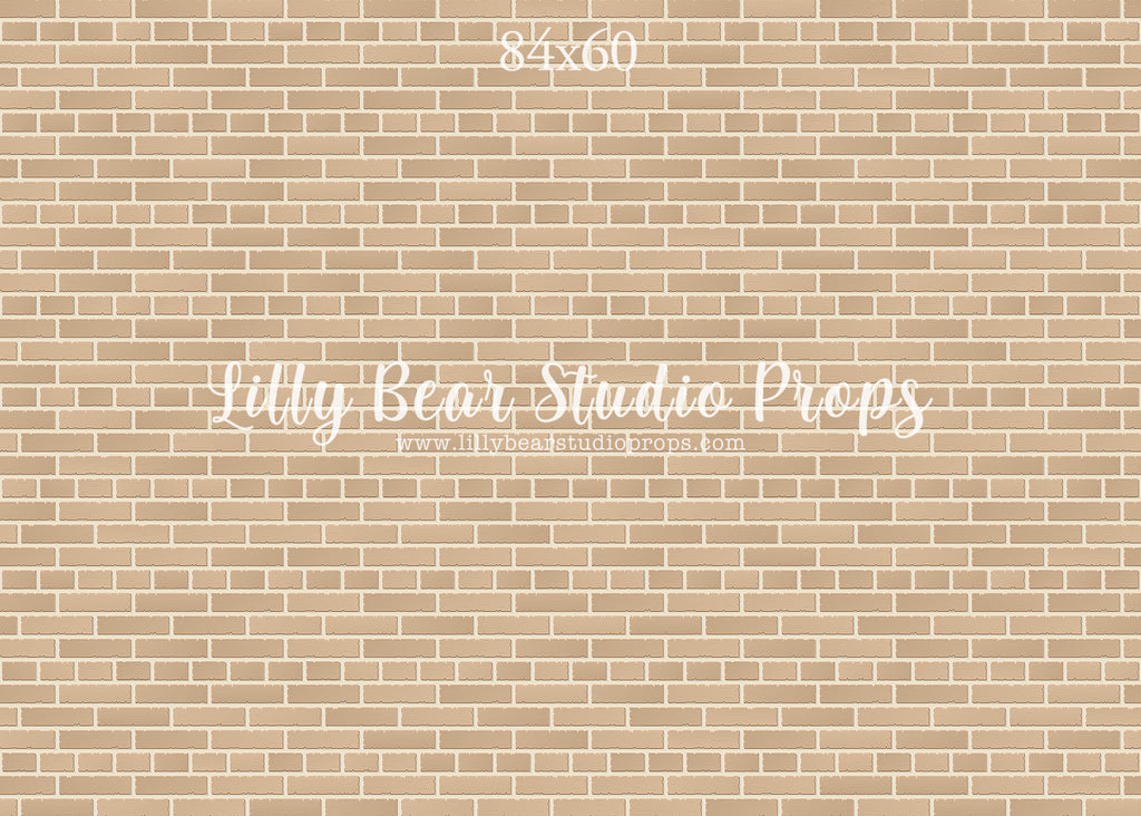 School Brick LB Pro Floor by Lilly Bear Studio Props sold by Lilly Bear Studio Props, brick - Brick Wall - cream brick