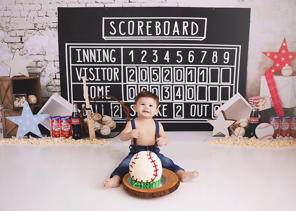 Strike Out by Karissa Knowles Photography sold by Lilly Bear Studio Props, ball game - baseball - baseball balls - base