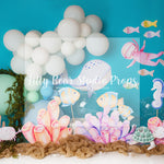 Scuba Diver - Lilly Bear Studio Props, blue seashells, deep blue sea, deep sea, pink seashells, sea, sea sand, sea shell, sea turtle, sea weed, sea world, seashell, under the sea, under the sea girl, under water, undersea, underwater, underwater bubbles