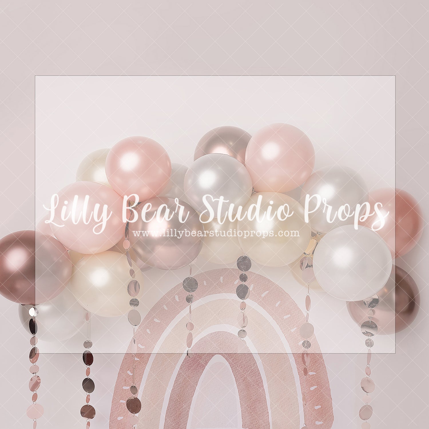 Shimmer Scandi Balloon Rainbow - Lilly Bear Studio Props, anchor, arrows, balloon, balloon chic, balloon garland, balloons, boho chic, bow and arrow, cake smash, FABRICS, girl, metallic, metallic balloon, metallic balloons, mint, pastel, pink, pretty cake smash, scandinavian, Scandinavian rainbow, spring scandinavian