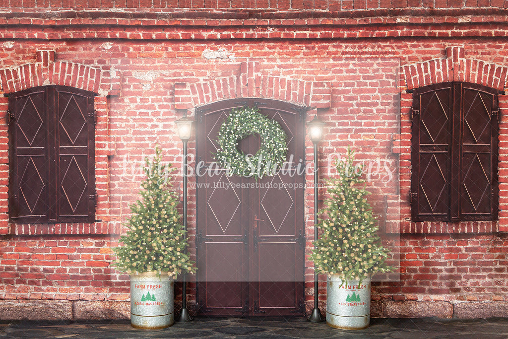 Simple Holiday Alley Entry - Lilly Bear Studio Props, christmas, Cozy, Decorated, Festive, Giving, Holiday, Holy, Hopeful, Joyful, Merry, Peaceful, Peacful, Red & Green, Seasonal, Winter, Xmas, Yuletide