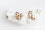 Simply White - Lilly Bear Studio Props, all white, balloon, balloon arch, balloon garland, balloon party, balloon wall, balloons, birthday, cake smash, clear balloons, elegant, first birthday, girl, girls, gold and white, metallic gold, metallic gold balloons, one year, plain white, simple, simplistic, smash, smash birthday, white, white and gold balloons, white balloons, white cloud, white clouds, white swan