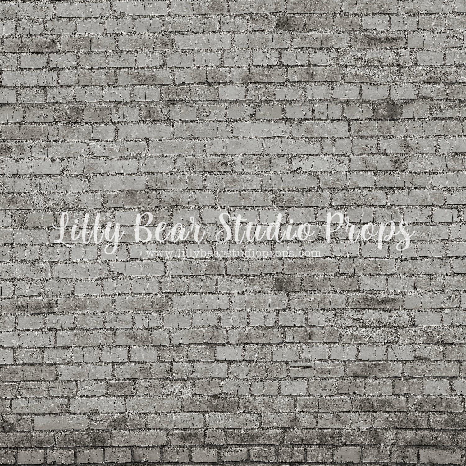 Slate Brick Wall by Lilly Bear Studio Props sold by Lilly Bear Studio Props, backdrop - brick - FABRICS - grey brick