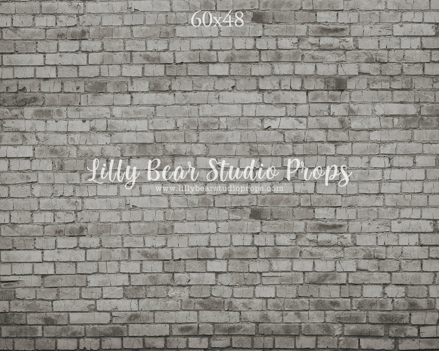 Slate Brick Wall by Lilly Bear Studio Props sold by Lilly Bear Studio Props, backdrop - brick - FABRICS - grey brick