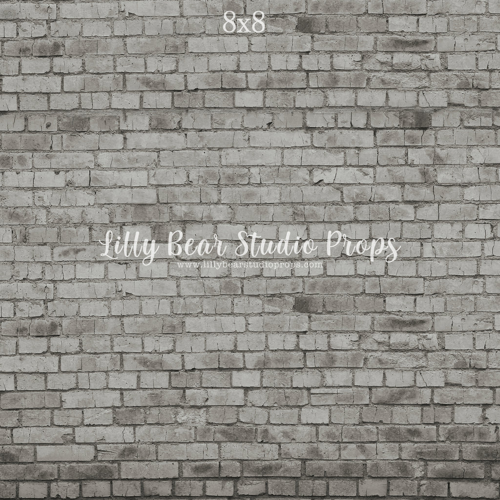Slate Brick Wall by Lilly Bear Studio Props sold by Lilly Bear Studio Props, backdrop - brick - FABRICS - grey brick