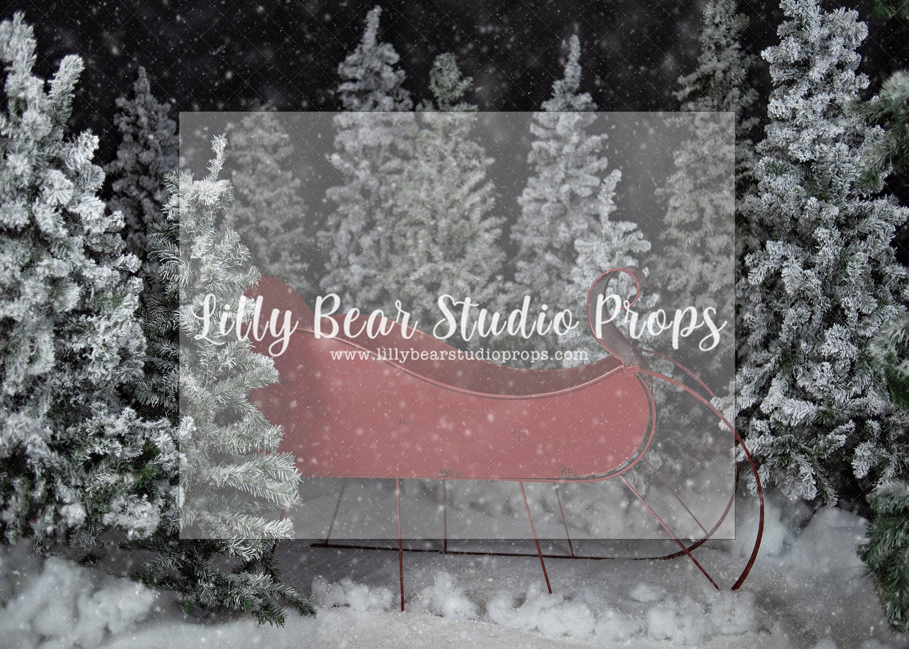 Sleigh Me Away - Lilly Bear Studio Props, christmas, Cozy, Decorated, Festive, Giving, Holiday, Holy, Hopeful, Joyful, Merry, Peaceful, Peacful, Red & Green, Seasonal, Winter, Xmas, Yuletide